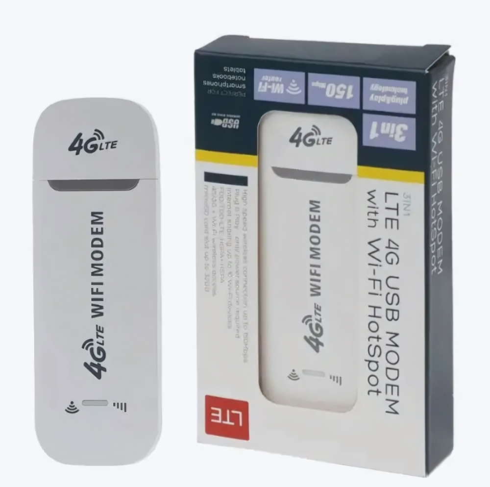Модем 4G/LTE USB Wi-Fi, поддержка всех операторов
