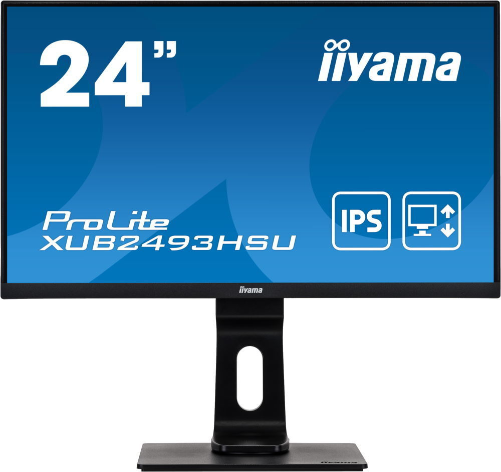 Монитор Iiyama 24;; ProLite XUB2493HSU-B1 1920x1080 IPS LED 75гц 4ms VGA HDMI DisplayPort
