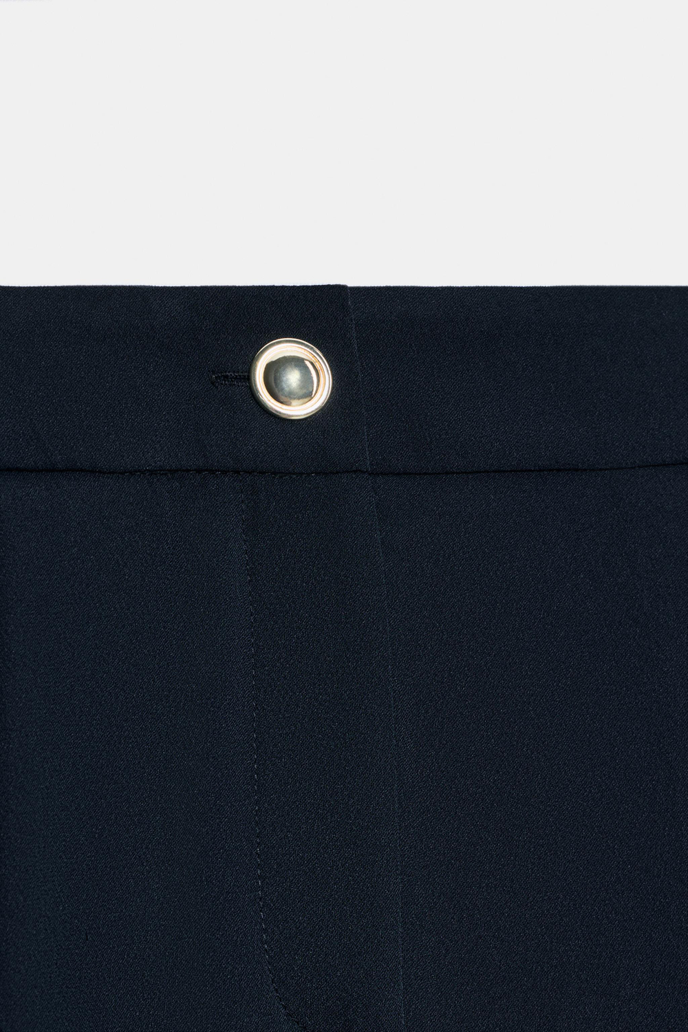 БРЮКИ ПАЛАЦЦО С ЗОЛОТИСТОЙ ПУГОВИЦЕЙ — ZARA