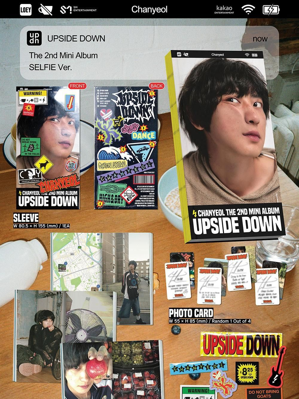 Альбом CHANYEOL - Upside Down 2nd Mini Album SELFIE Version