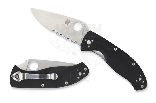 Складной нож Spyderco Tenacious C122GPS c клинком из стали 8Cr13MoV, рукоять G10