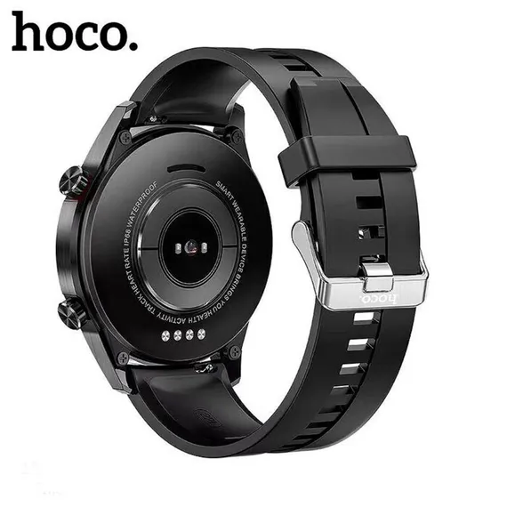 Смарт-часы Hoco Y2, 1.3", 240х240, IP68, BT3.0+4.0, 290 мАч, поддержка вызова,шагомер,черные