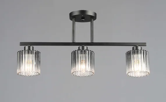 Люстра потолочная Rilon 6778/3 BK, 3×40 Вт, чёрная