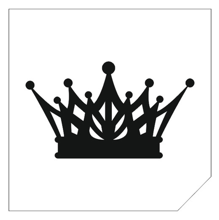 Трафарет для блеск-тату 6*6 корона 41Г