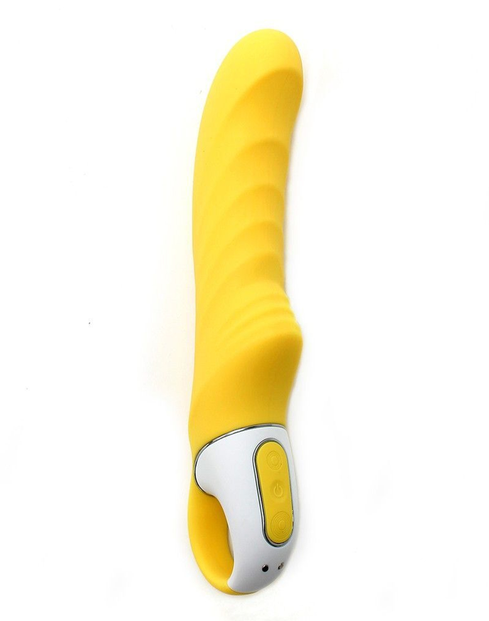 Жёлтый вибратор Satisfyer Yummy Sunshine - 22,5 см. (Цвет: желтый)
