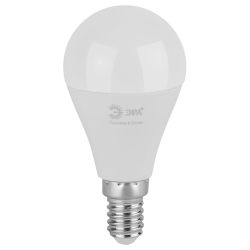 Лампа светодиодная ЭРА GREEN LINE LED P45-15W-840-E14 GL 15Вт шар яркий белый свет E14 | Лампы cветодиодные Шар (G/P)