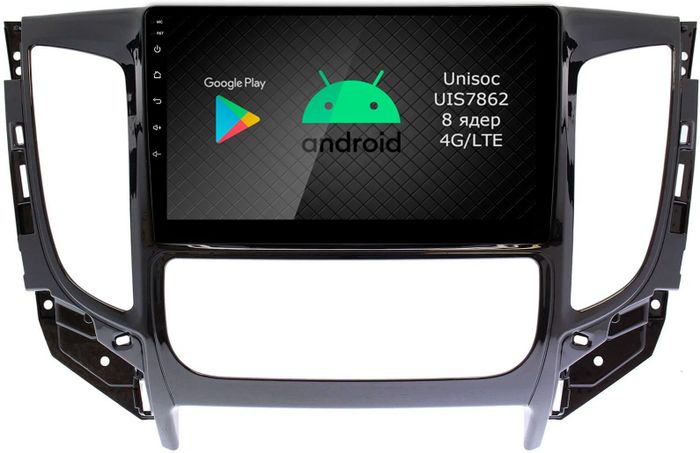Магнитола для Mitsubishi L200 5 2015-2019 (климат), Pajero Sport 3 2016-2023 (МКПП), FIAT Fullback - Airok RI-2616 Android 12, Быстрая, SIM-слот