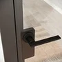 Межкомнатная алюминиевая дверь Loft-S 6 стекло прозрачное бесцветное