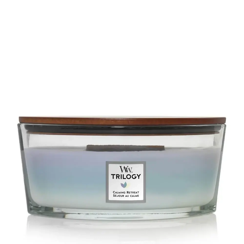 Свеча ароматическая WoodWick Trilogy Calming Retreat Элипс 453.6