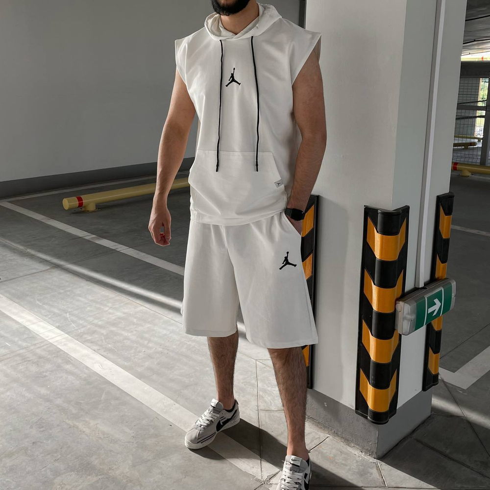 Костюм Jordan Майка/Шорты (бел.)