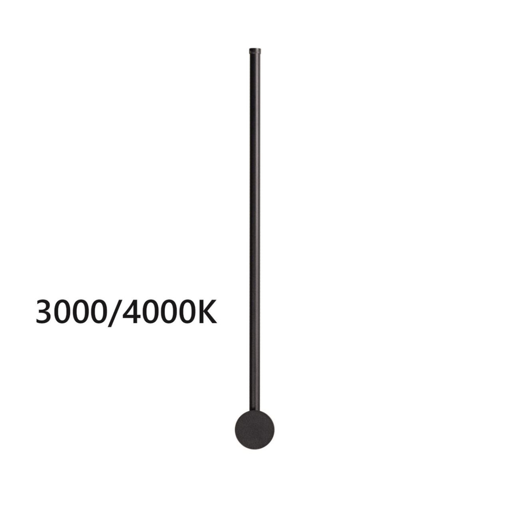 4335/12WLP HIGHTECH ODL22 275 чёрный Настенный светильник IP20 LED 12W 525Лм3000K/4000K (перекл. ч/з тумблер на драйвере) FILLINI