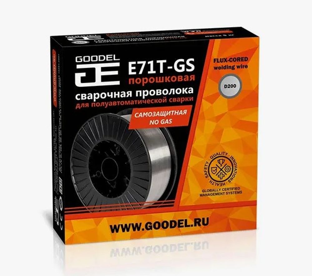 Проволока порошковая E71T-GS 0,8 мм (1,0 кг; D100) GOODEL (JULI) Проволока порошковая E71T-GS 0,8 мм (1,0 кг; D100) GOODEL (JULI)