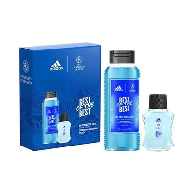 Adidas Подарочный набор мужской Лига чемпионов UEFA Best of the Best (туалетная вода 50 мл и гель для душа 250 мл) (из Финляндии)