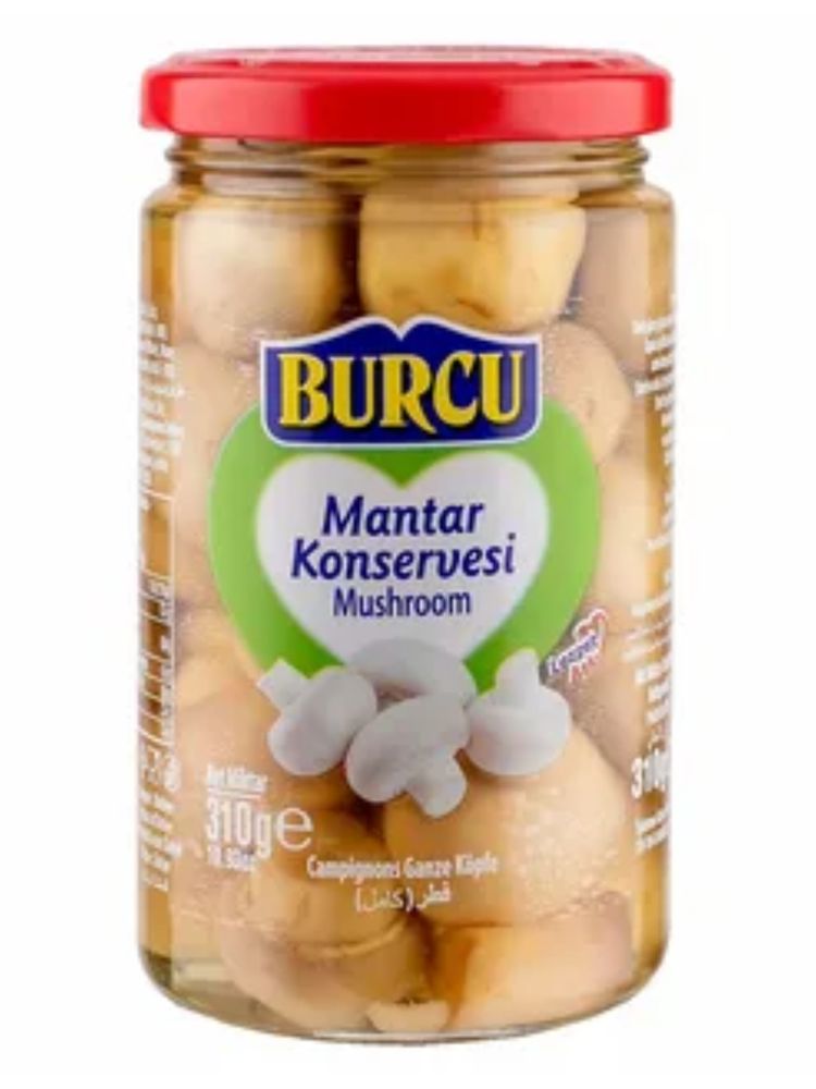 Грибы консервированные целые Burcu Mantar 310 г