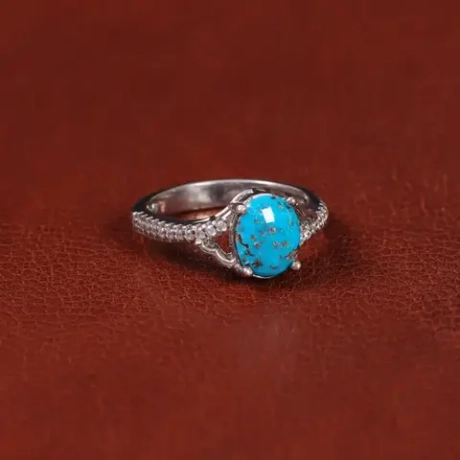 Серебряное кольцо с бирюзой Mashahir 35159 Иран