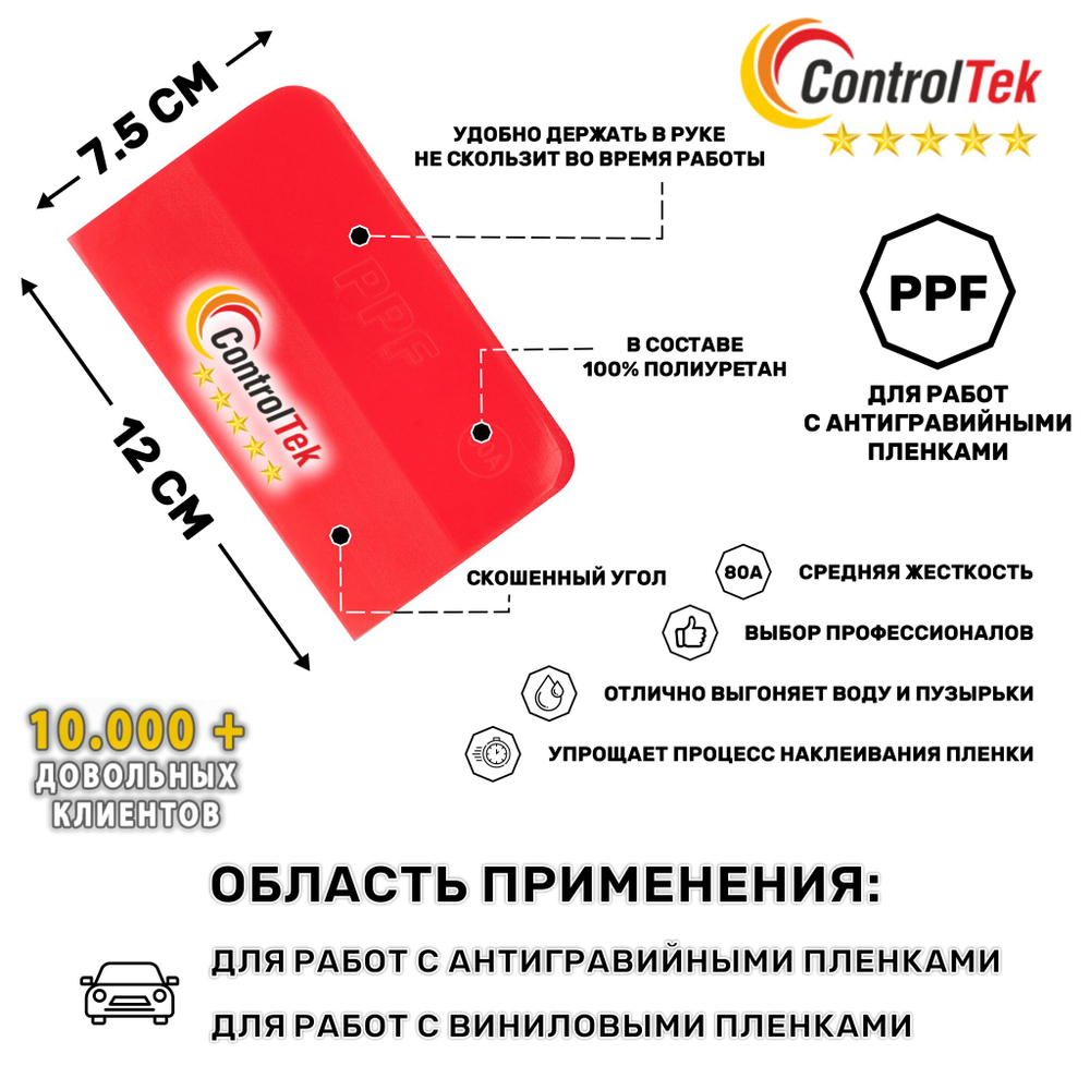 Выгонка для работы с PPF средней жёсткости GA165L-RD-80A-12