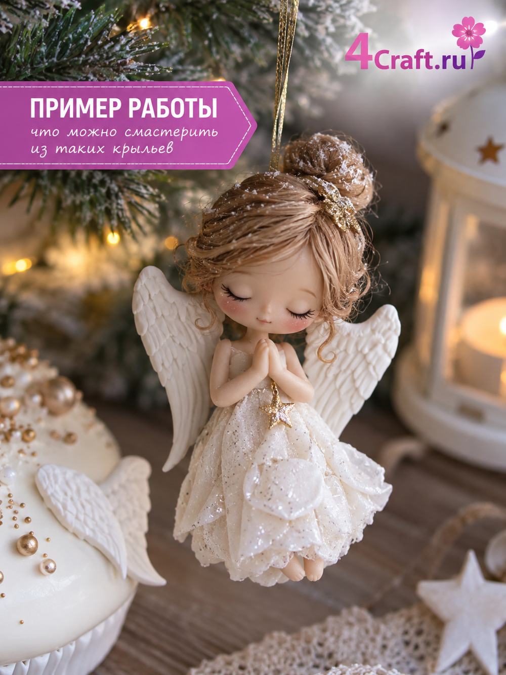 Молд силиконовый для творчества "Крылья 2" / Форма для полимерной глины, мыла, воска и гипса