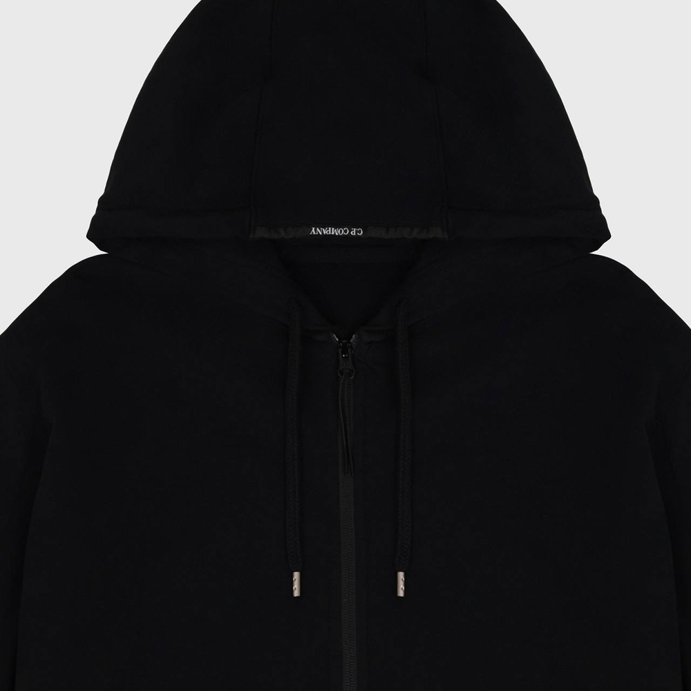 Худи на молнии C. P. Company Light Fleece Black
