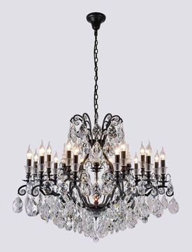 Подвесная люстра Е14 Magnifico SP19 Black/Transparent чёрный Crystal Lux