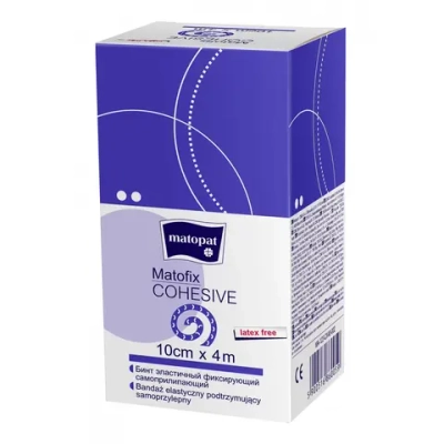 Бинт эластичный Matofix Cohesive 10 см х 4 м когезивный