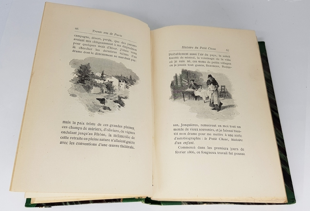 "Trente ans de Paris (Тридцать лет Парижа)". Alphonse Daudet (Альфонс Доде). 1888г. - антикварное издание