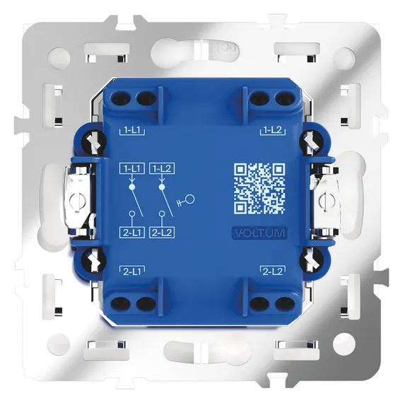 Выключатель двухклавишный Voltum S70 Кашемир VLS020103