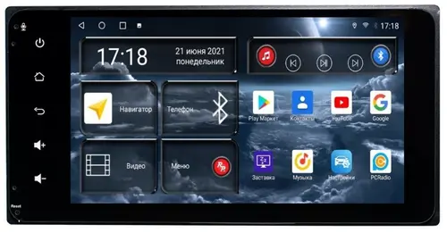 Магнитола для Toyota (200х100мм) - Redpower 071 Android 10, Быстрая, CarPlay, SIM-слот