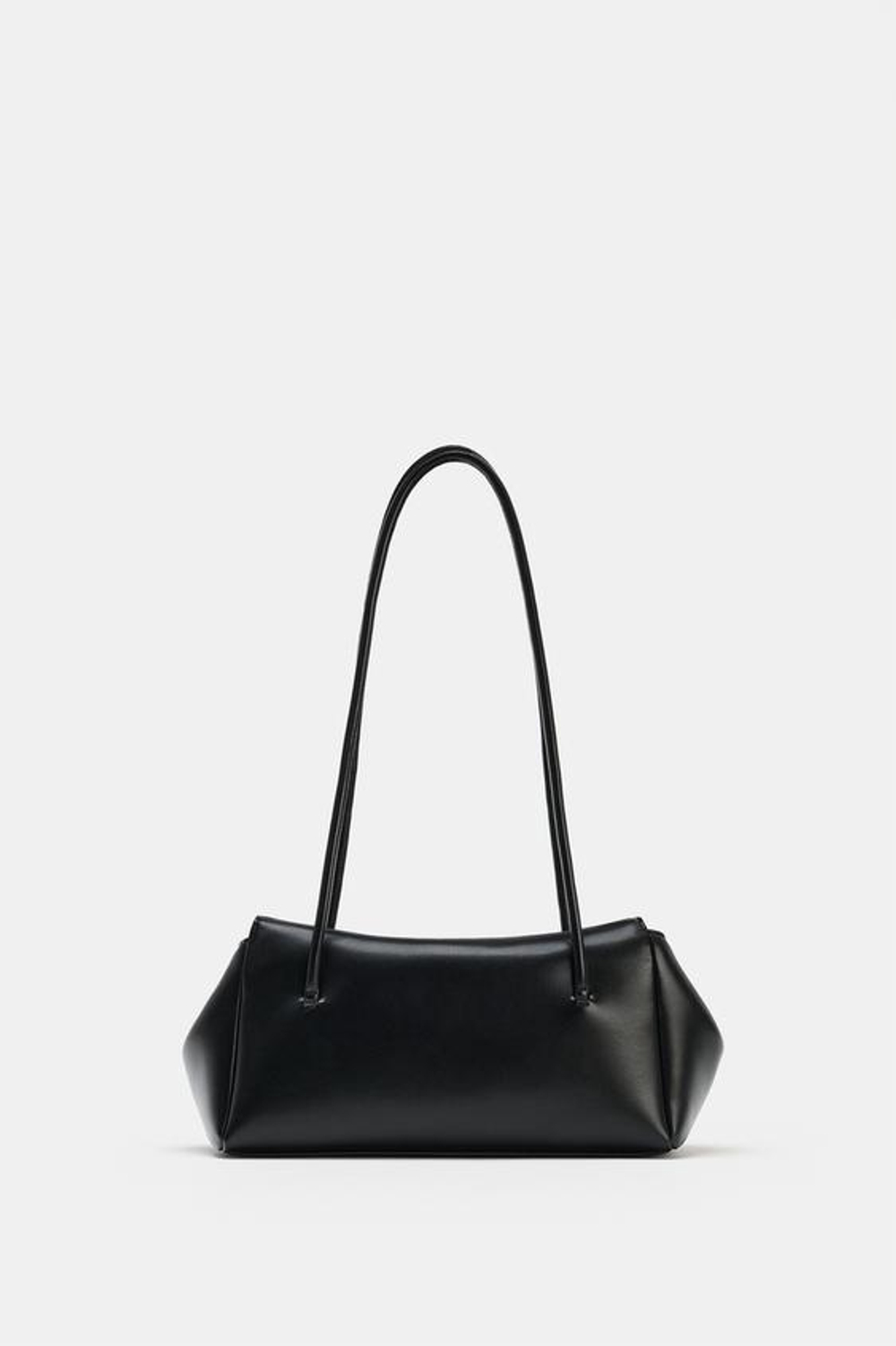 ZARA ПРЯМОУГОЛЬНАЯ СУМКА С ПЛЕЧЕВЫМ РЕМНЕМ, ЧЕРНЫЙ