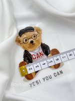 Термонаклейка мишка "Yes! You can"