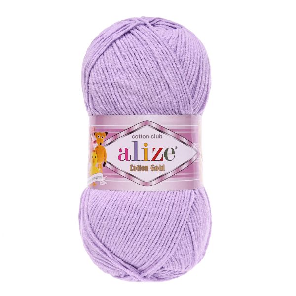 Пряжа Alize (Ализе) Cotton Gold / уп.5 мот. по 100 г, 330м, 043 лиловый А