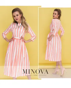 Платье 1075-3-розовый Minova