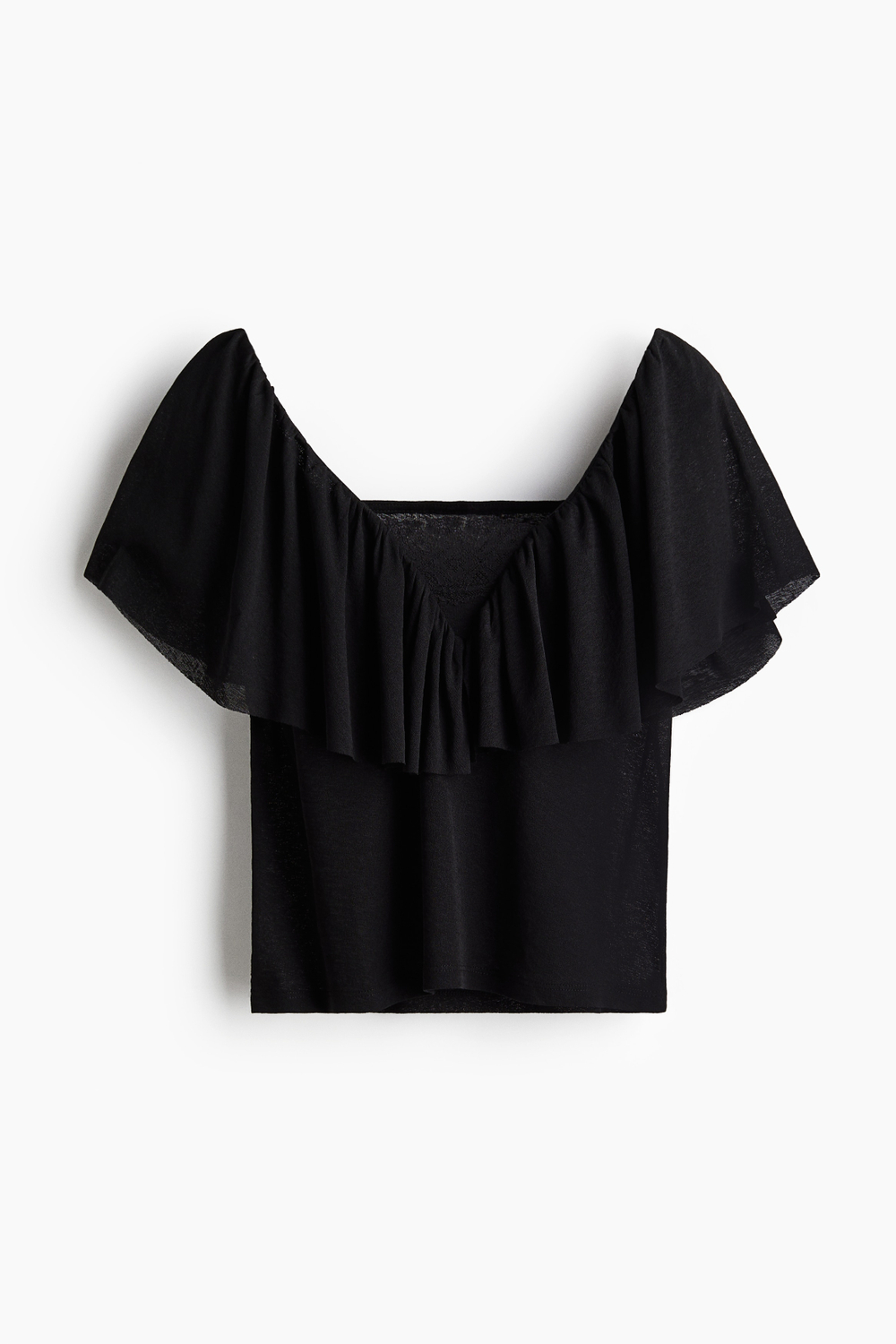 Топ с воланом - H&M