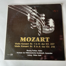 Винтажная виниловая пластинка LP Mozart Моцарт, Концерт Для Виолончели, Violin Konzert Nr. 1 , Nr. 5 (Германия 1963)
