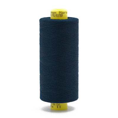 Нитка Gutermann Mara 150 (1000 метров), 1 кат., особо тонкая | 011 темн.синий