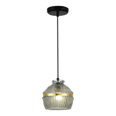 SL1661.413.01 Светильник подвесной ST-Luce Черный/Дымчатый E27 1*40W