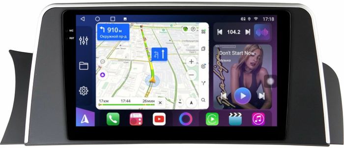Магнитола для BMW X3 F25 2013-2017, X4 F26 2014-2018 NBT - FarCar S400-TS18 монитор 9.5" QLED на Android 14, CarPlay, 4G SIM-слот
