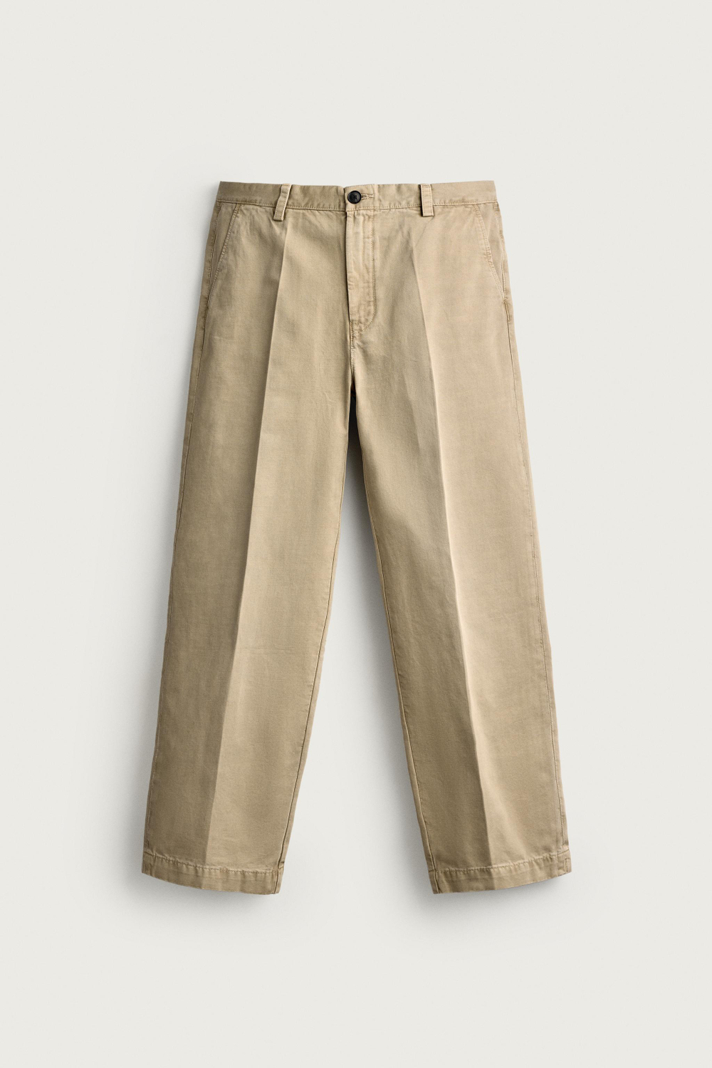 БРЮКИ ЧИНОС RELAXED FIT С ЭФФЕКТОМ ПОТЕРТОСТИ — ZARA · 4365/461