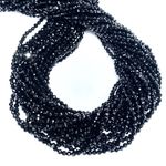 Бусины шпинель черная A граненая 3,1 мм