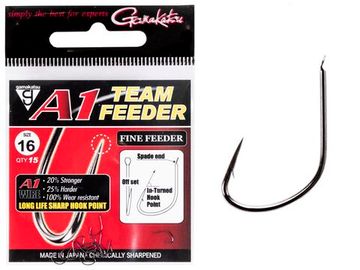 Крючки Gamakatsu A1 TEAM FEEDER HOOKS FINE FEEDER разм. 16 15шт.