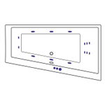 Акриловая ванна Excellent Sfera Slim P Smart 170x100 WAEX.SFP17S.SMART