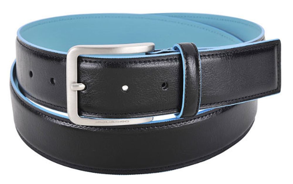 Ремень Piquadro Blue Square черный кожа (CU3254B2/N)