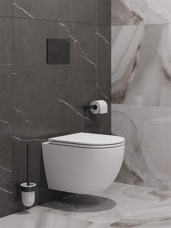 Унитаз подвесной безободковый с сиденьем микролифт BelBagno COMPATTO BB003CH-TOR/SC