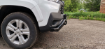 Бампер силовой передний Lada Niva Travel с защитой радиатора РИФ