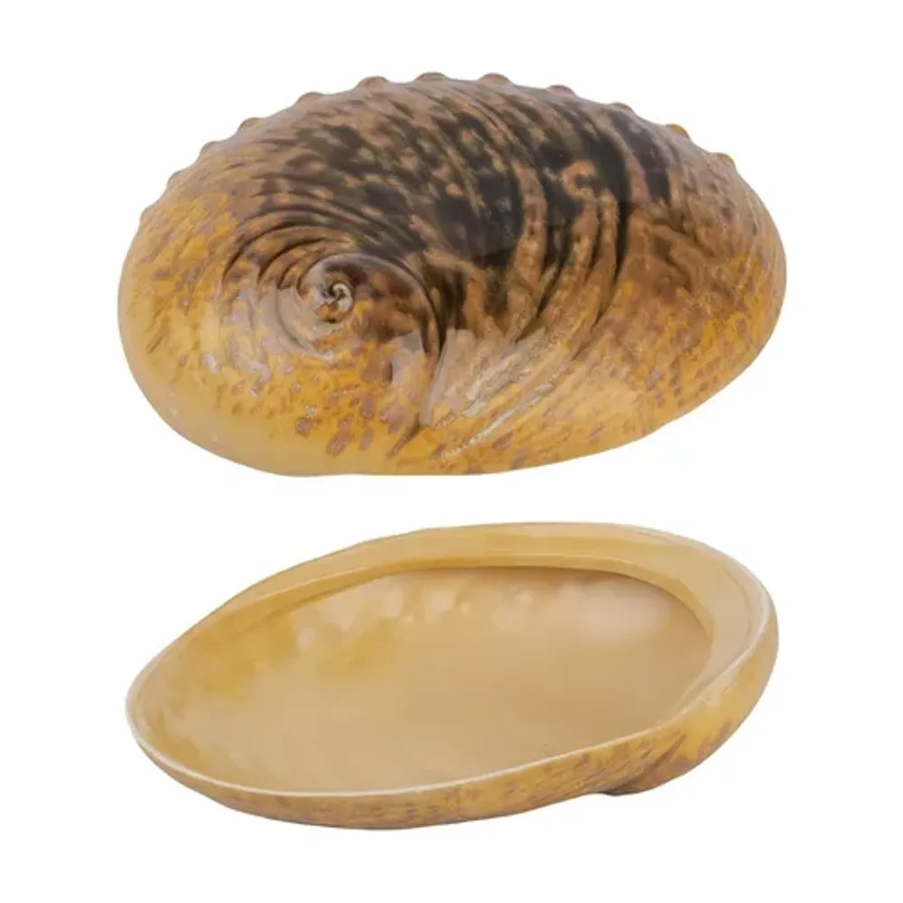 Салатник 365 мл 19*14,5 см h5 см для закусок Light Pearl Ammonite Shell Frutti di Mare P.L. [1]