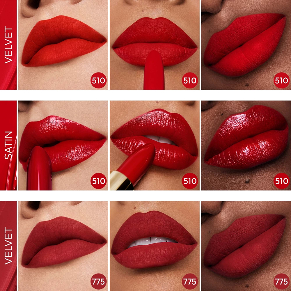 GUERLAIN Rouge G - Роскошная помада оттенок 520 Le Rouge Profond Velvet, 3 g