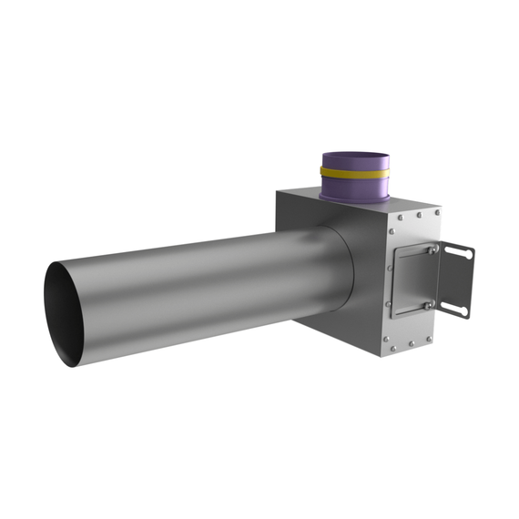 Provent VPSL 125/90×1 адаптер (пленум) потолочный круглый на 1 выхода (L=400 мм)