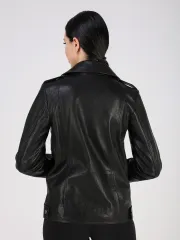 Кожаная куртка демисезонная косуха