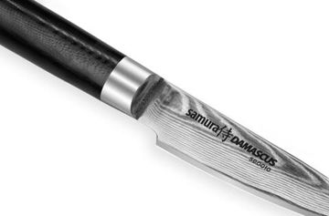Нож кухонный Samura DAMASCUS овощной 90 мм, SD-0010/K
