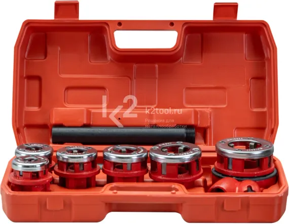 Клупп ручной Ravic RV-362 с набором головок, 1/4″-1 1/4″, 6 шт.