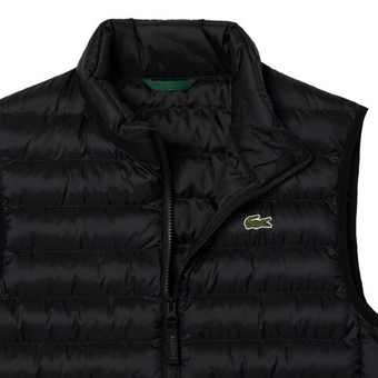 Мужская теннисная жилетка Lacoste Water Repellent Puffed - черный